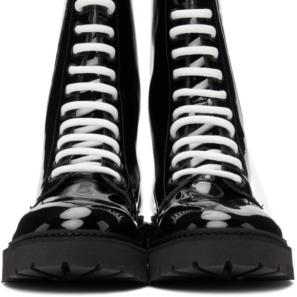 NIB Authentic Moschino PVC Logo Boots - Picture 13 of 13